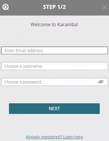 Karamba Registration