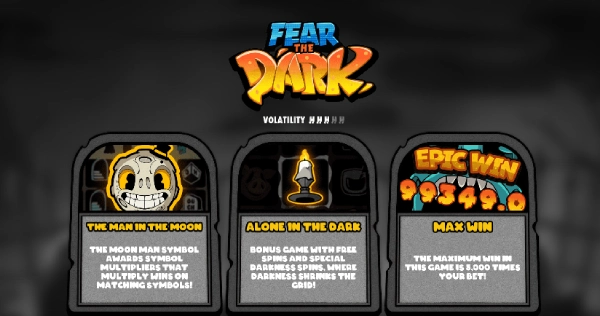 Fear the Dark slot features 