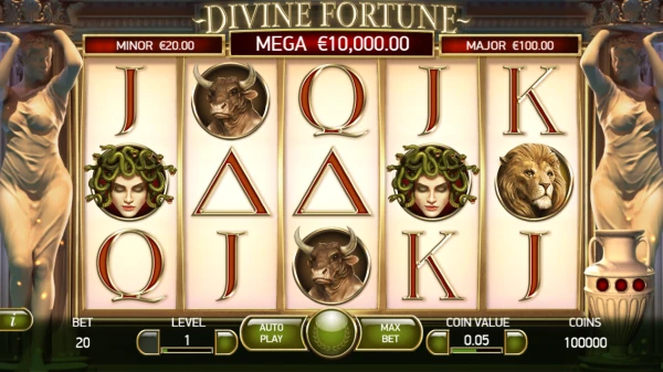 divine fortune interface